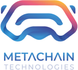 Metachain's footer logo encapsulates our mission to collaborate with you in AI, blockchain, and Metaverse technologies for a brighter future